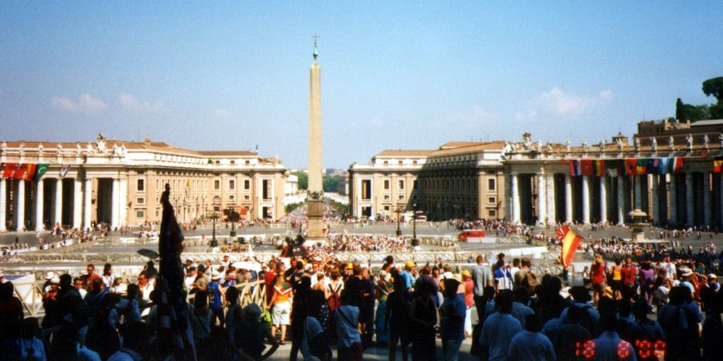 Blick auf den Petersplatz